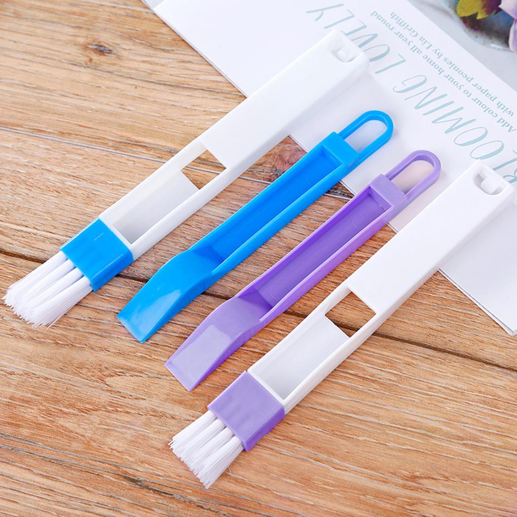 Bàn Chải Vệ Sinh Rãnh Cửa Sổ 2 Trong 1 Màu Xanh Dương / Tím Đa Năng