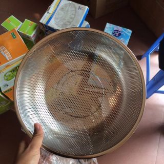 (25cm) Rổ mau inox 304 xịn không gỉ