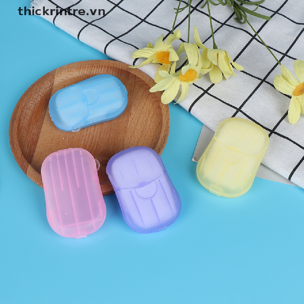 Hộp 20 Miếng Giấy Xà Phòng Rửa Tay Tiện Lợi