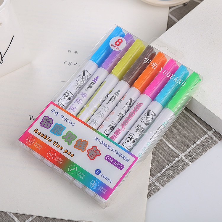 Bút dạ quang có đường viền độc đáo - bút viết tiêu đề, calligraphy