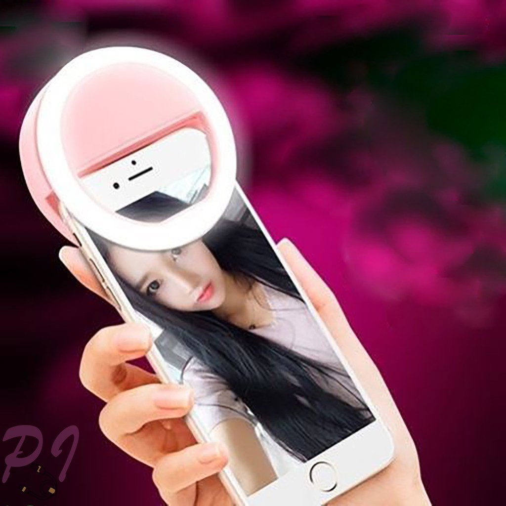 [Bán Lỗ Xả Kho]  Đèn selfie hỗ trợ chụp ảnh cực đẹp ( dùng pin )