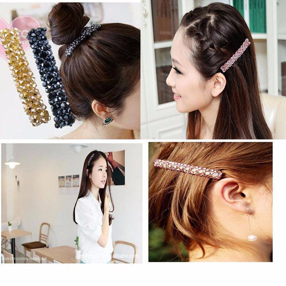 Kẹp tóc đính đá lấp lánh dễ thương cho bạn gái