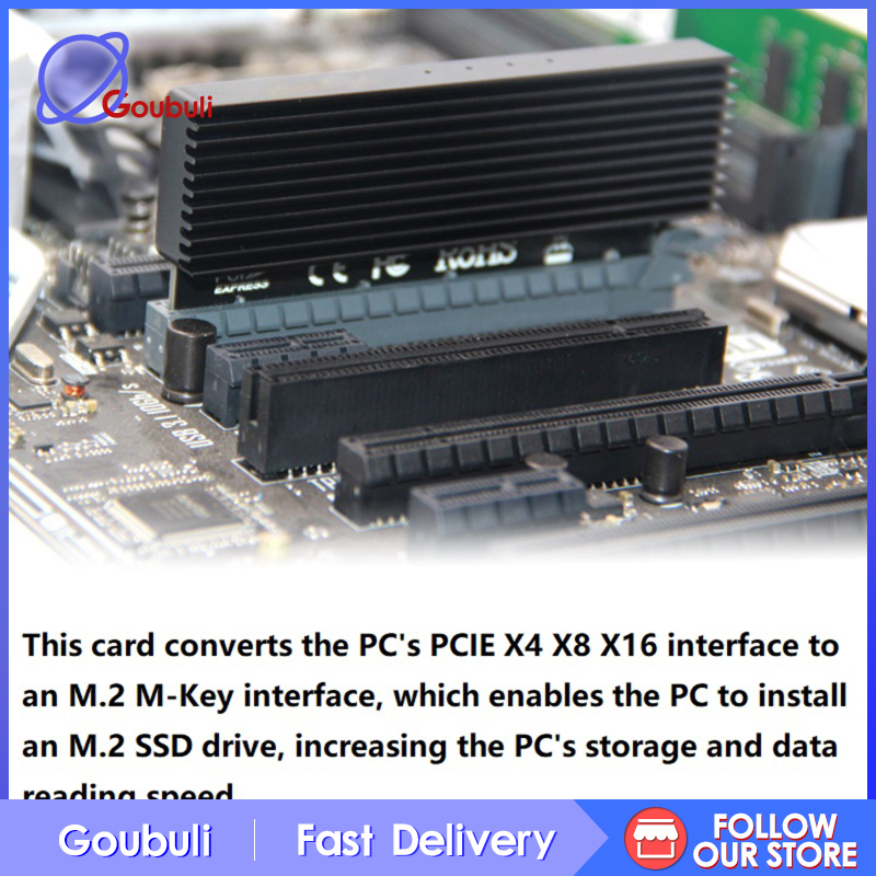 [Goubuli]PCIe NVMe M.2 NGFF SSD to PCI-E PCI express 3.0 x4 x8 x16 adapter For 2280