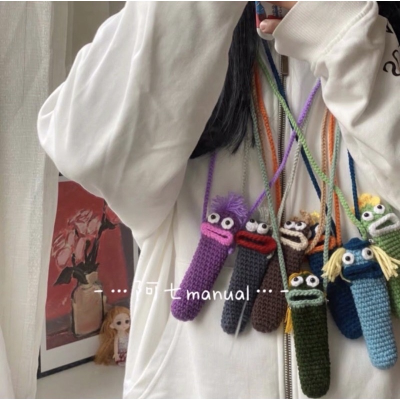 Túi đựng son/pop bằng len