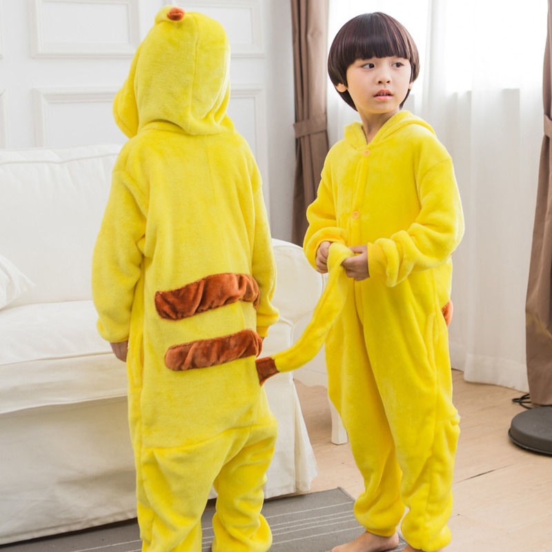 Hoạt Hình Bộ Đồ Ngủ Pajamas Hình Chân Thú Đáng Yêu Cho Bé