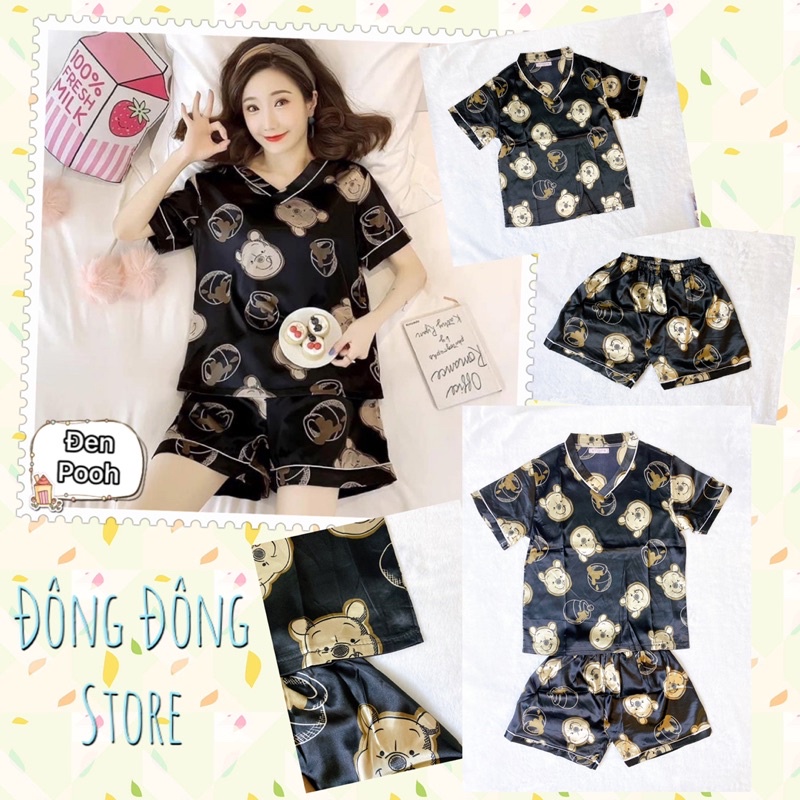 🎀BỘ ĐỒ NGỦ LỤA, PIJAMA CỘC TAY, NHIỂU MẪU XINH XẮN🎀