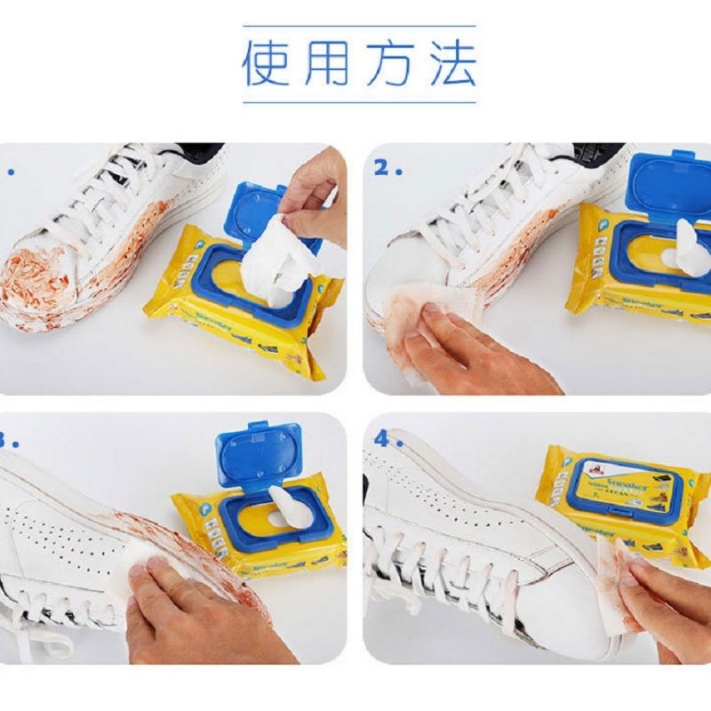 Giấy lau giày tiện lợi khăn giấy ướt thần thánh đa năng - Beecamex