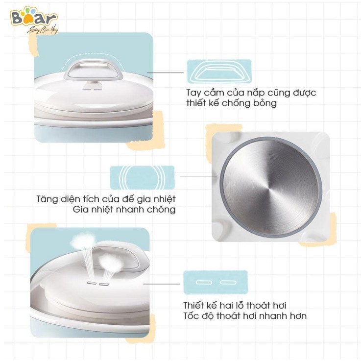 [BẢO HÀNH ] Nồi Nấu Chậm Bear DDZ-C25E1