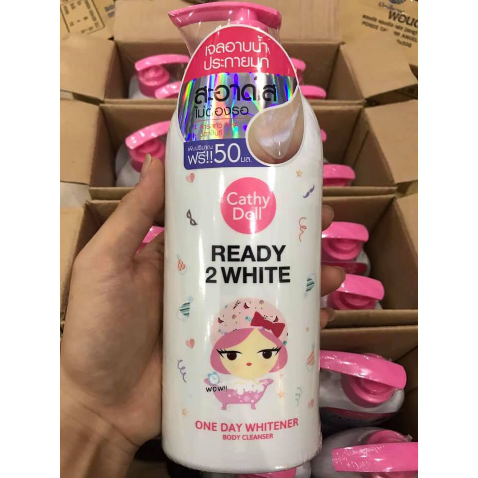 Sữa tắm trắng da Cathy Doll Ready 2 White One Day Whitener Body Cleanser