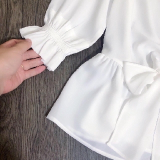ÁO SƠ MI VOAN LỤA CỔ V Sominoeo