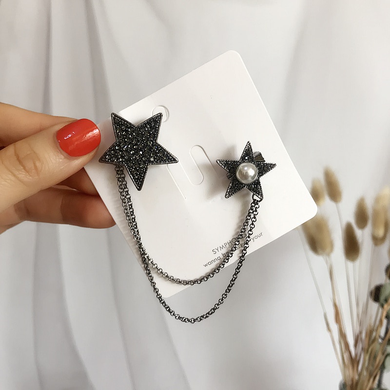 Ghim cài áo hình hoa hồng đính ngọc trai giả sang trọng cho nữ