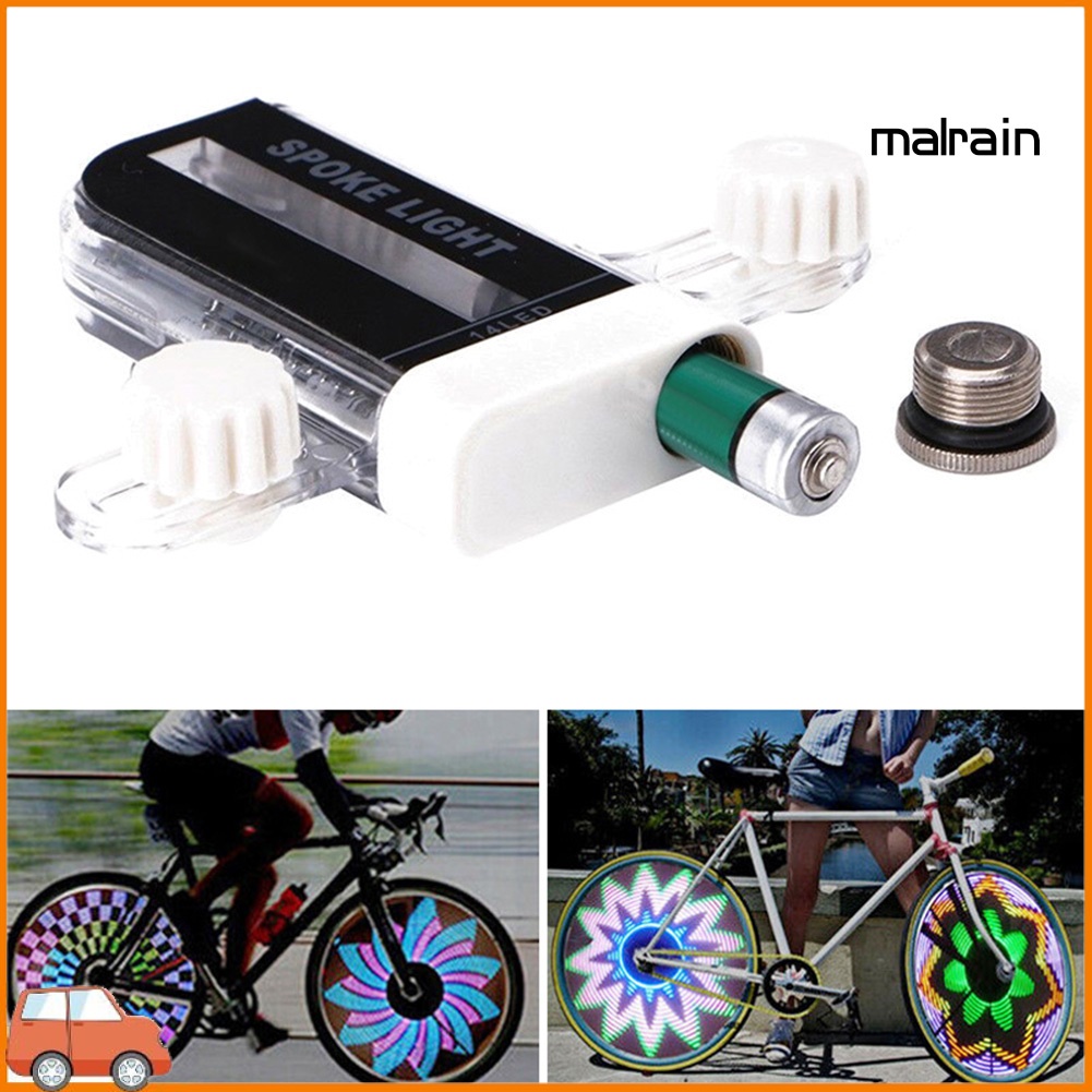 Đèn LED Phát Sáng Gắn Vành Bánh Xe Đạp Chống Thấm Nước Chuyên Dùng