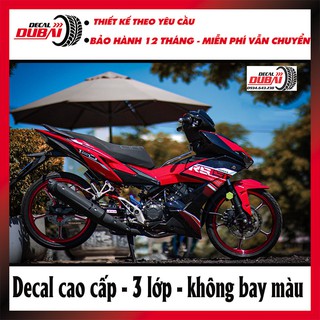 Tem Trùm Xe Winner X RS150r Đỏ Đen Cực Ngầu