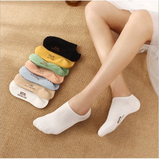 Tất nữ cổ ngắn, vớ nam nữ cổ ngắn set tất tuần 7 đôi 7 ngày kháng khuẩn