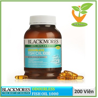 Blackmores Odourless Fish Oil 1000 - Dầu cá tự nhiên