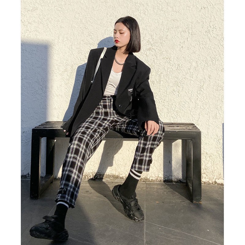 Ảnh thật 3 hình cuối-2W495.Áo blazer streetstyle xuân thu Unisex Hàn Quốc | BigBuy360 - bigbuy360.vn