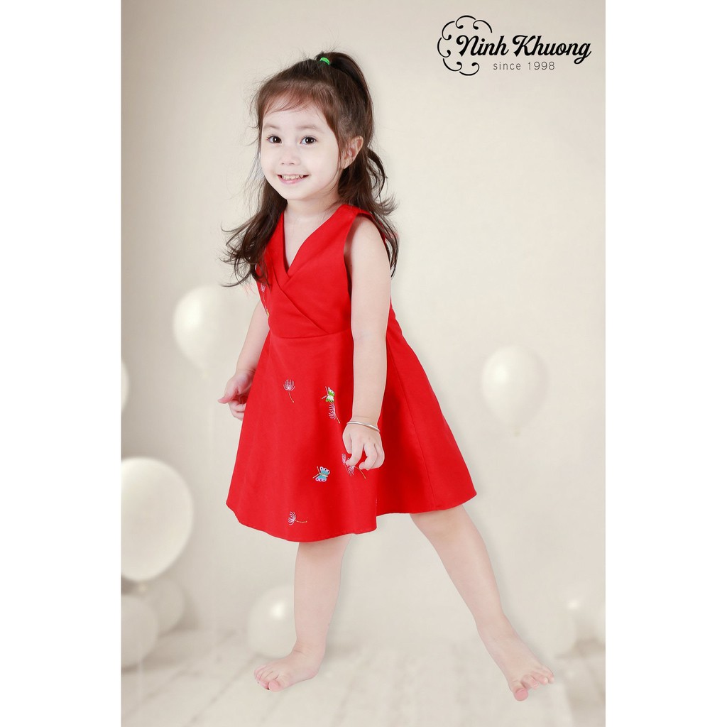 Đầm ninh khương cổ tim từ size 1-10Y