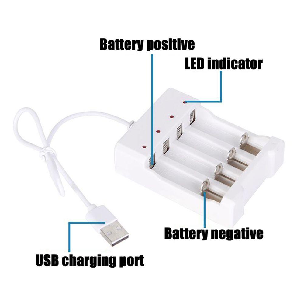 MYRONGVN Bộ SạC Pin AA / AAA 2 / 4 Lỗ CắM USB TiệN DụNg