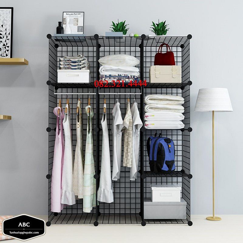 Tấm Lưới Sắt Thép Lắp Ghép Tủ, Giá Sách Kệ Tủ Văn Phòng Cao Cấp Tiện ÍCh Tháo Dễ Dàng