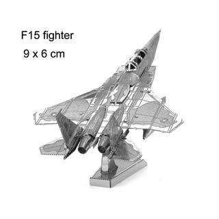 Mô hình 3D kim loại máy bay tiêm kích F-15 Eagle không quân Mỹ [ Chưa Lắp ]