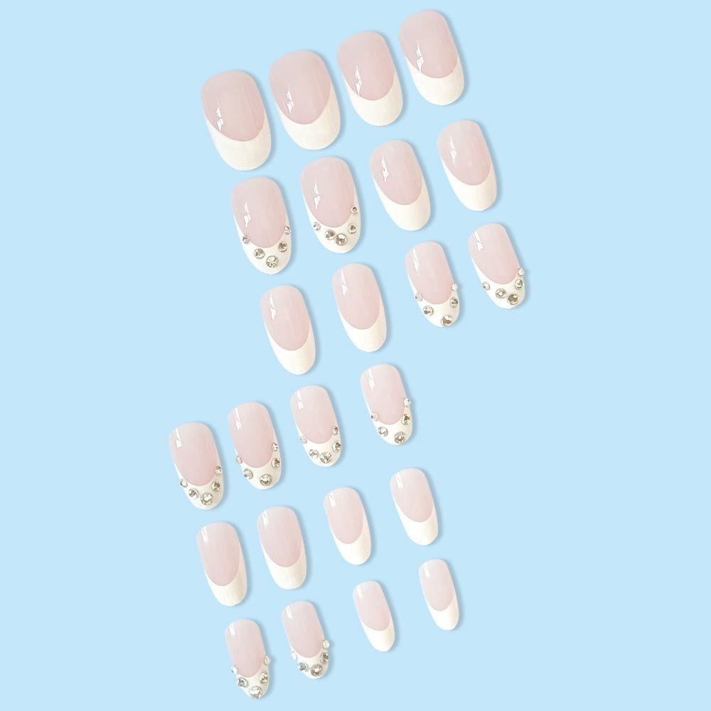 MIHAN1 Hộp 24 Móng Tay Giả Có Thể Tháo Rời