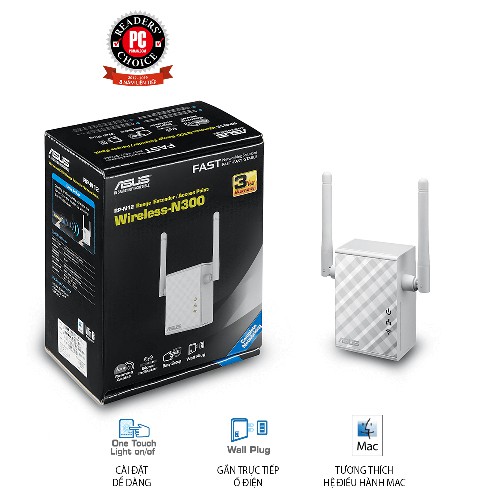 Bộ mở rộng sóng Wifi Asus RP-N12 300Mbps - Hàng chính Hãng