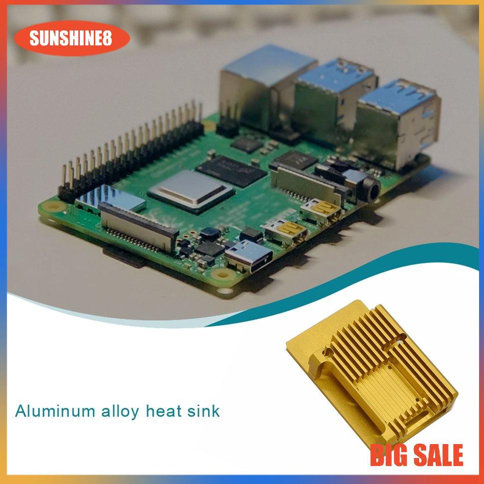 Vỏ Bảo Vệ Bằng Hợp Kim Nhôm Cnc Cho Raspberry Pi 4b Model B Cho Raspberry Pi 4b-no Fan