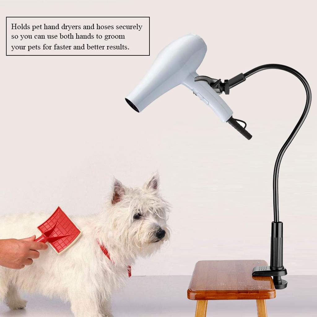 Giá Đỡ Máy Sấy Tóc Rảnh Tay Xoay 360 Độ Tiện Dụng Cho Mèo Cưng