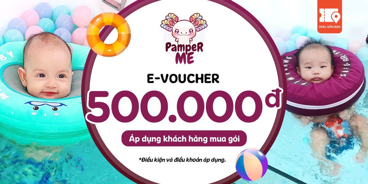 E-Voucher giảm 500.000đ áp dụng khách hàng mua gói tại Pamper Me