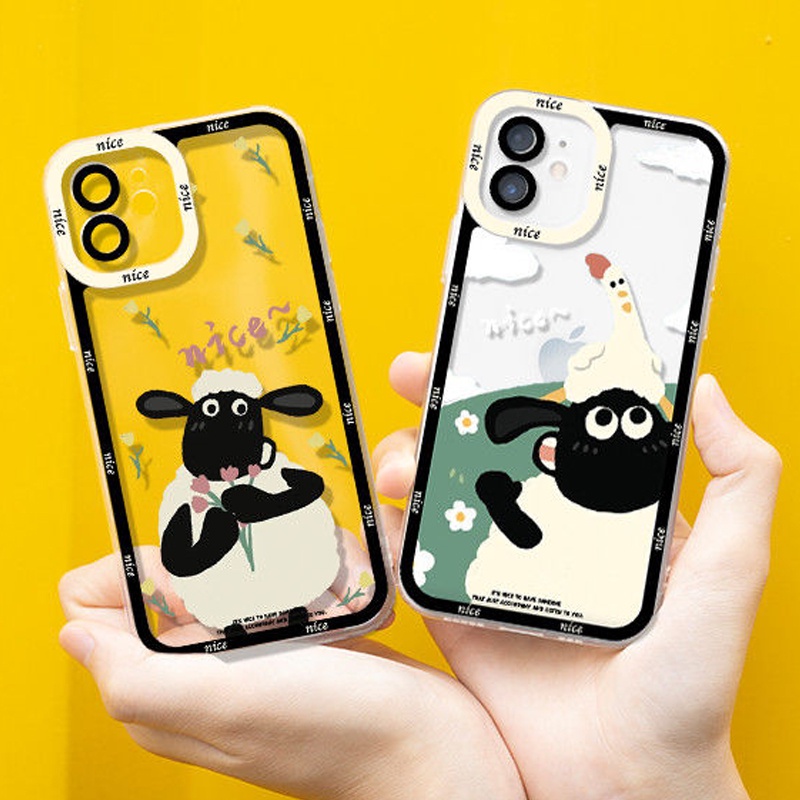 Ốp Điện Thoại Hình Cừu Shaun the Sheep Cho IPhone11 12Pro 12Promax 12mini 11PRO 11PROMAX 13 13PRO 13PROMAX Xs Max XR 7 8 Plus