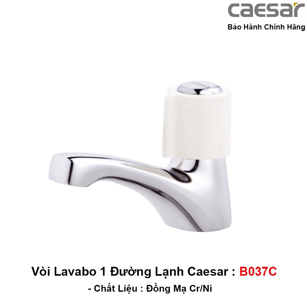 Vòi Lavabo 1 Đường Nước Lạnh Caesar B037C