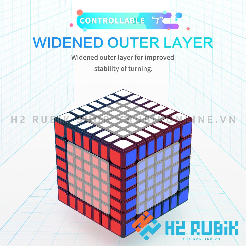 Rubik 7x7 YJ MGC 7x7 M - Rubik 7 tầng có nam châm sẵn