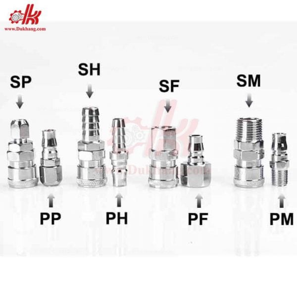 Khớp nối hơi nhanh SH SP SM SF PH PP PM PF
