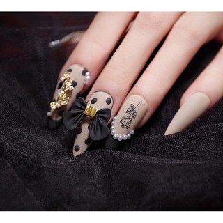 (Ảnh thật) Charm nơ nail đính móng