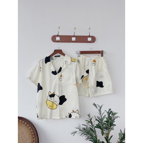 Đồ Bộ -Pyjama thô cộc đùi - ảnh thật shop chụp