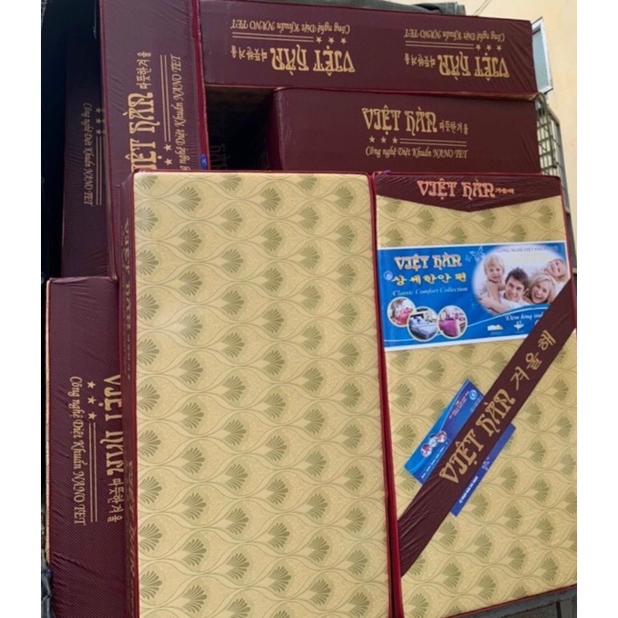 Đệm Việt Hàn cao cấp bông ép 3 miếng gấp