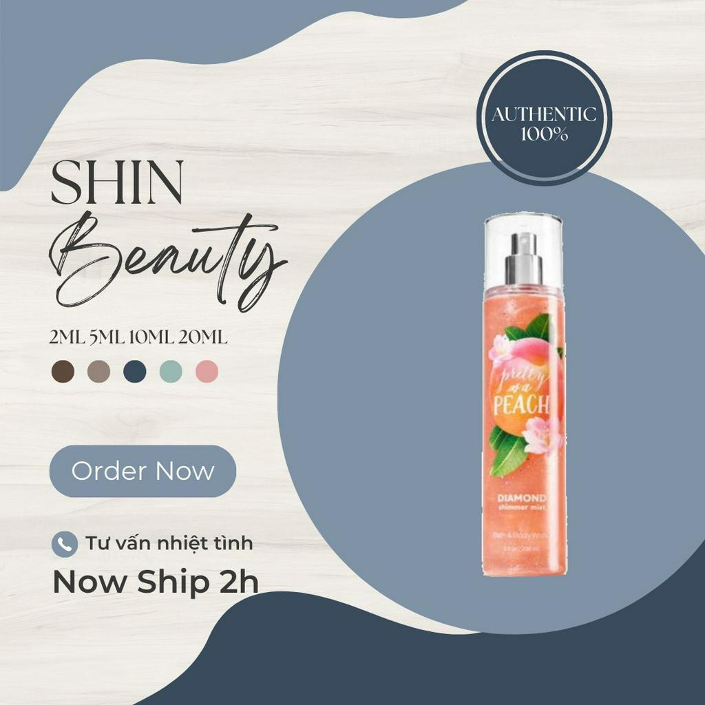 PRETTY AS A PEACH - BỘ XỊT THƠM DƯỠNG THỂ BATH AND BODY WORKS