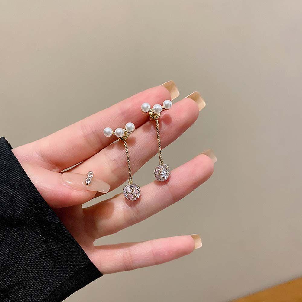 Bông Tai Dáng Dài Hình Hoa Và Bướm Thanh Lịch Cho Nữ