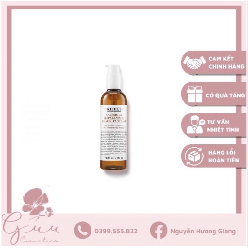 Sữa rửa mặt hoa cúc Kiehl's 230ml