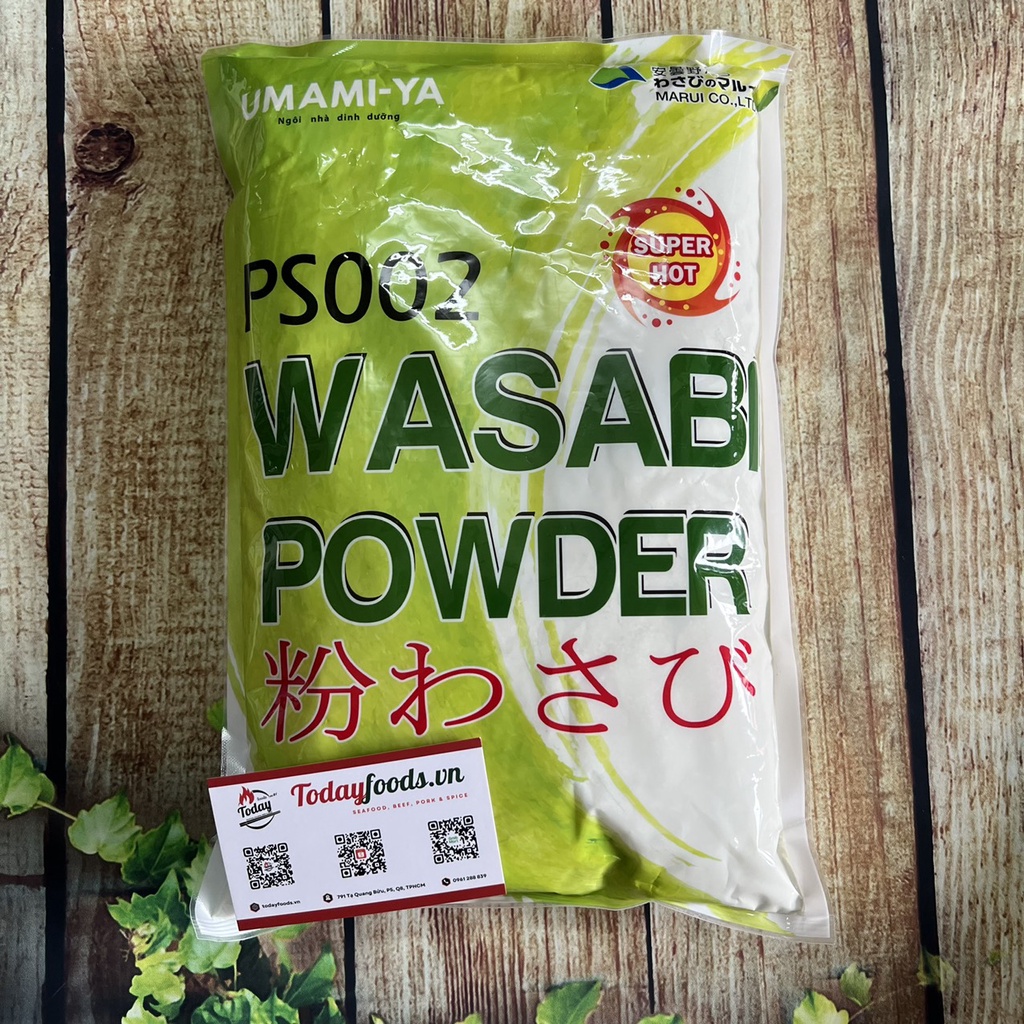 Bột Mù Tạt Wasabi xanh Marui gói 1KG | Ăn kèm sushi sashimi, trang trí món ăn