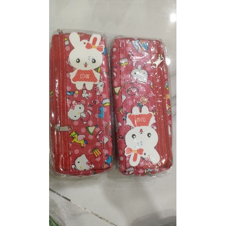 Bóp đựng bút viết Kitty 2 ngăn 18x8