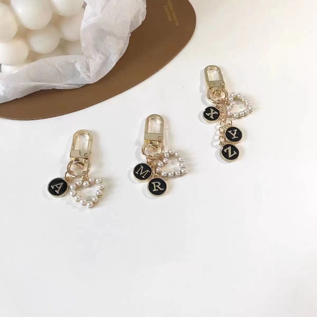 Mặt Dây Chuyền/ Khuyên Tai/ Móc Khóa Hình Chữ Cái Tiếng Anh Bằng Hợp Kim Thủ Công Màu Đen diy