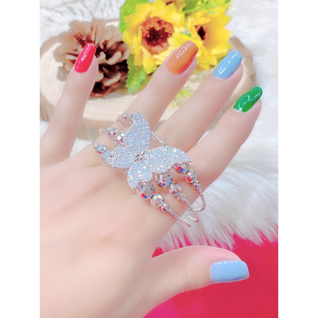 Vòng tay nữ UHA, vòng bi YSL bền màu thiết kế cao cấp sáng lấp lánh V3892145A-390