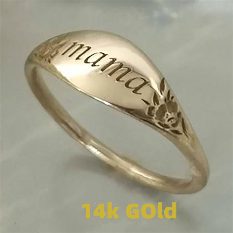 Nhẫn Gia Đình Khoét Rỗng Đơn Giản Phong Cách Âu Mỹ Hàng Mới