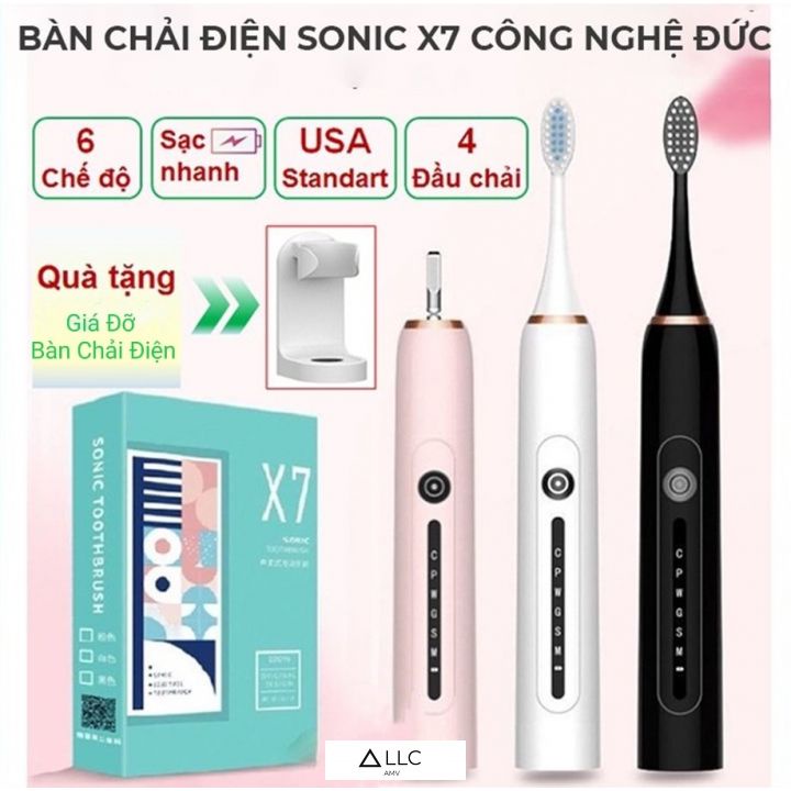 Bàn chải điện sóng âm Sonic X7 Plus Sonicare Protective Clean, bàn chải điện đánh sạch gấp 20 lần