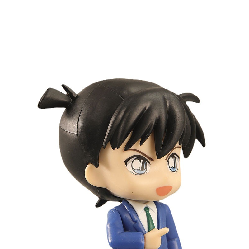 Set 6 mô hình thám tử lừng danh Conan Shinichi Ran nhiểu biểu cảm dễ thương - Ráp