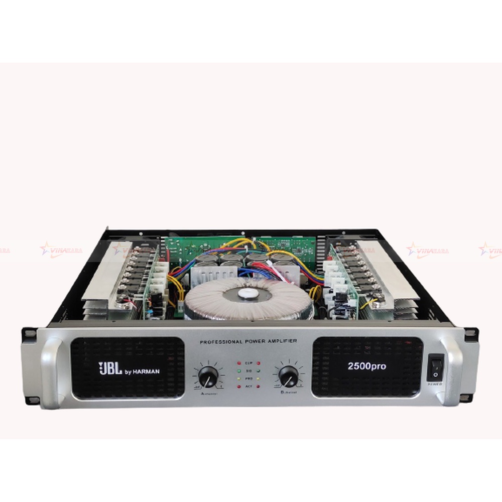Cục đẩy Main 2 kênh UB.L 2500PRO (32 sò - 1000w/1 kênh) + tặng 2 dây canon cao cấp 200k