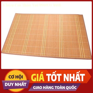 Chiếu Trúc In Gấu ❤️FREESHIP❤️ Chiếu Lót Lụa kích thước 1m5/1m6/1m8