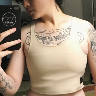 Áo nịt ngực Tomboy  3 lớp LinJay cho SB, Lesbian, LGBT, 4 màu, đủ size, vải co giãn và thấm hút mồ hôi tốt