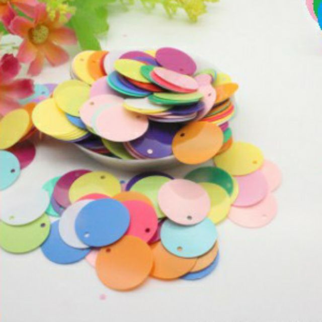 Gói 50gr kim sa tròn màu pastel